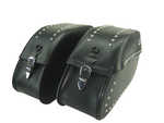 Sacoches cuir clous n10 38L