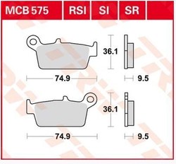 Plaquettes AR WR250 2T 2001-2002