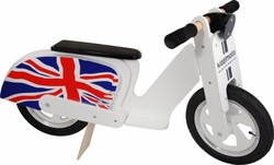 SCOOTER BLANC ET UNION JACK