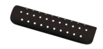 Bouclier Tracker noir 15 cm 