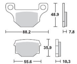 Plaquettes AV GN125 82-90