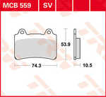 Plaquettes AV TDM850 3VD / 4CM 