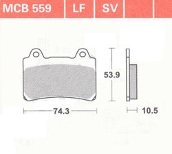 Plaquettes Av FJ 1200 Lucas