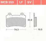 Plaquettes Av FJ 1200 Lucas