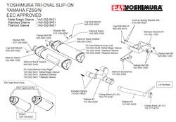 FZ6 S2 Silencieux Yoshimura inox