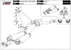 FZ6 Sil Mivv Suono inox