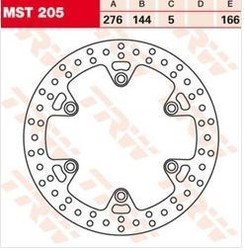 Disque AV CBR600F 87-88